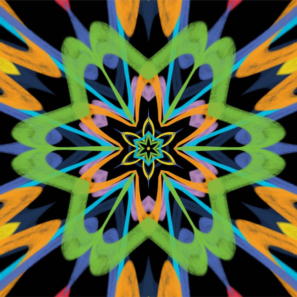 abstrakter Kaleidoskop-Hintergrund. schönes kaleidoskop nahtloses muster. mehrfarbige Mosaikstruktur. nahtlose Kaleidoskop-Textur. einzigartiges Kaleidoskop-Design vektor