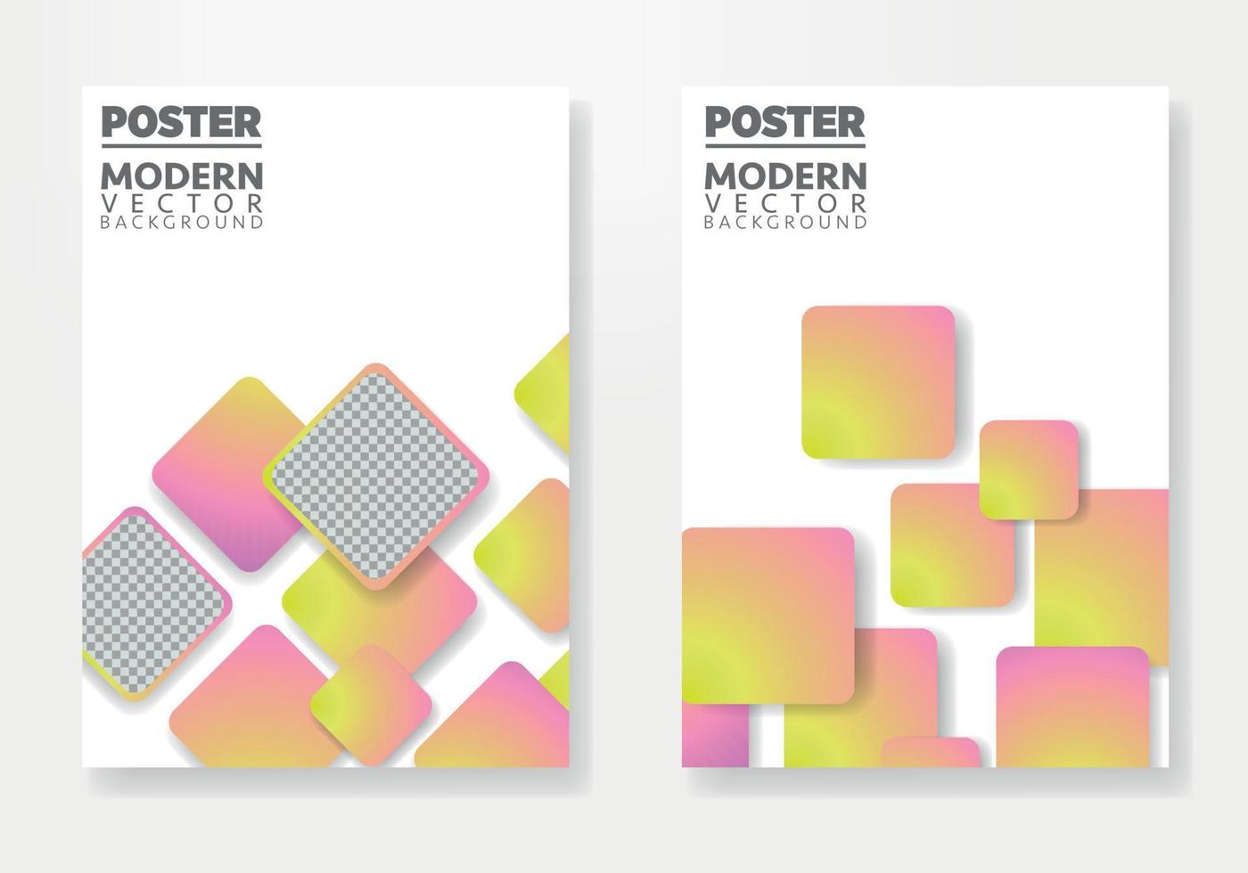 Poster-Layout-Design. Vektor-Illustration Hintergrundvorlage Vorder- und Rückseite des Dokuments. leicht editierbar. Vorlagenvektordesign für Broschüre, Geschäftsbericht, Magazin, Poster, Unternehmenspräsentation. vektor