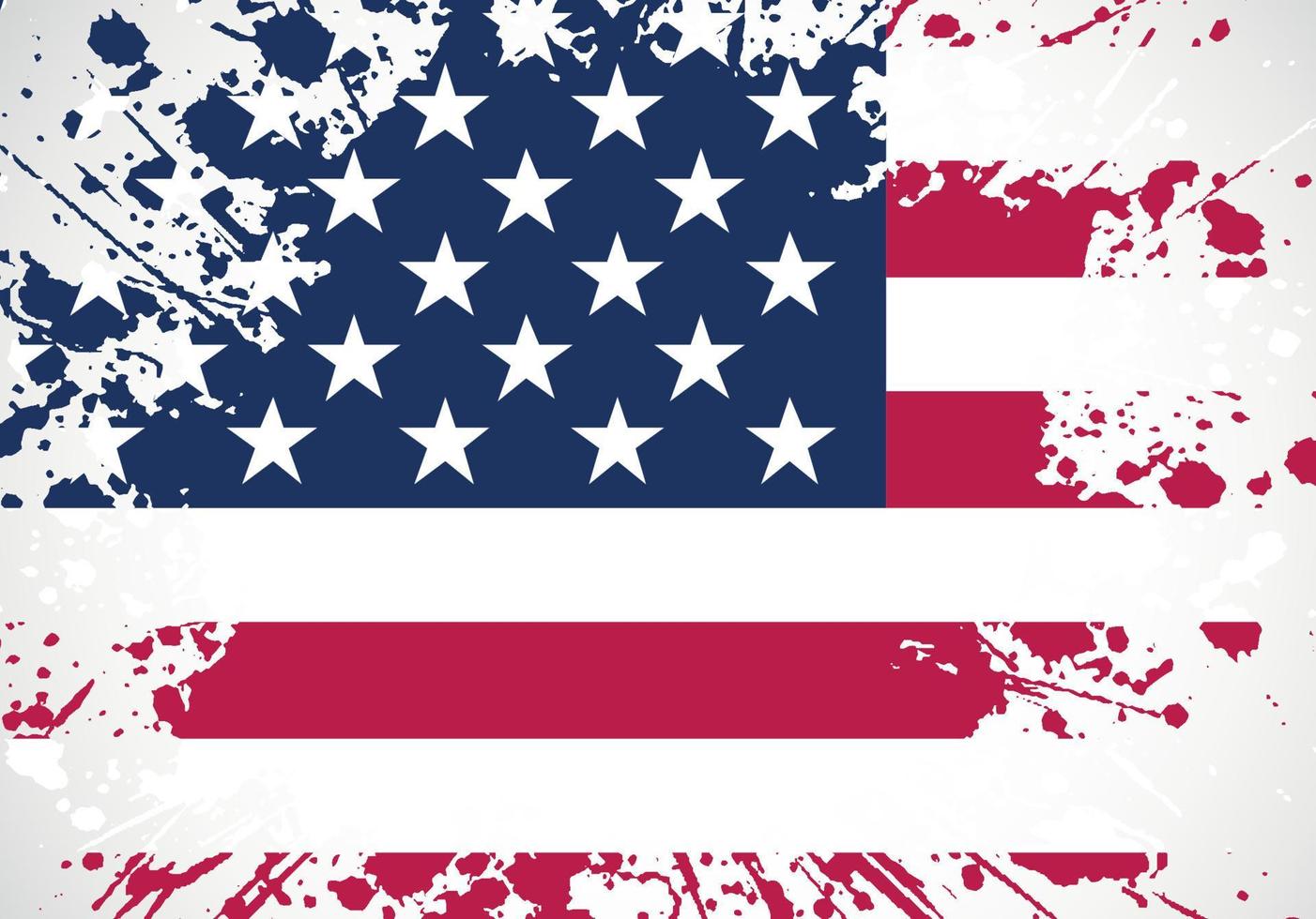Usa Flagge. Grunge-Flagge der Vereinigten Staaten von Amerika für den 4. Juli vektor
