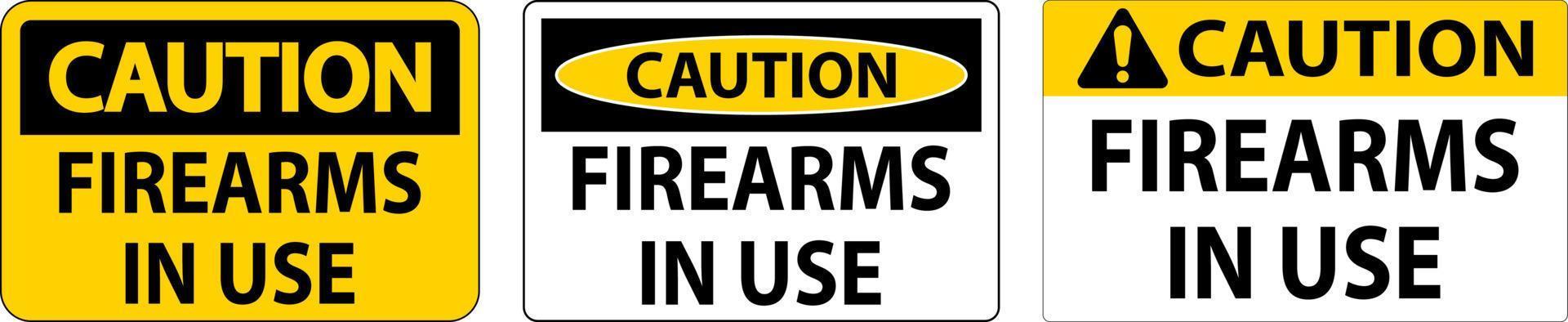 varning skjutvapen tillåten tecken skjutvapen i använda sig av vektor