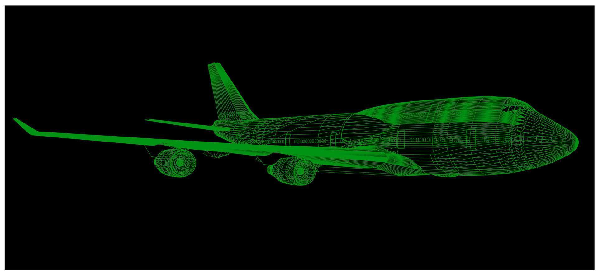 Flugzeugstruktur für Scanning-Technologie vektor