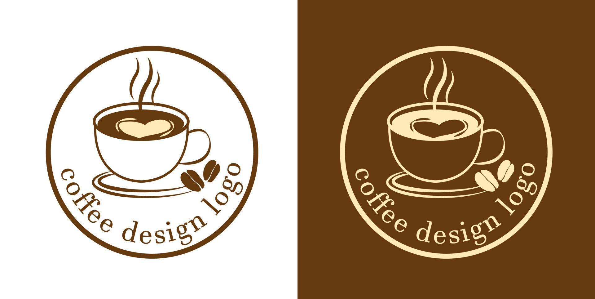 kaffeetassenikonen stellten illustrationsvektoren ein vektor