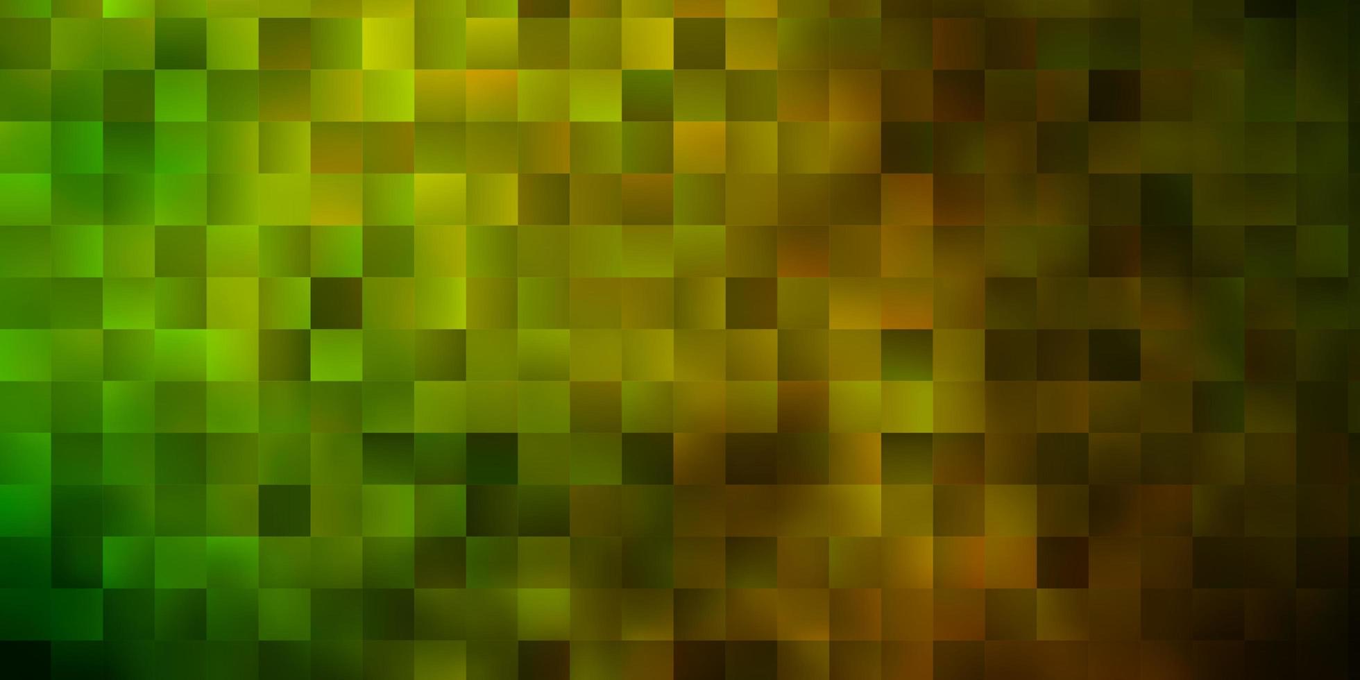 dunkelgrüner, gelber Vektorhintergrund im polygonalen Stil. vektor