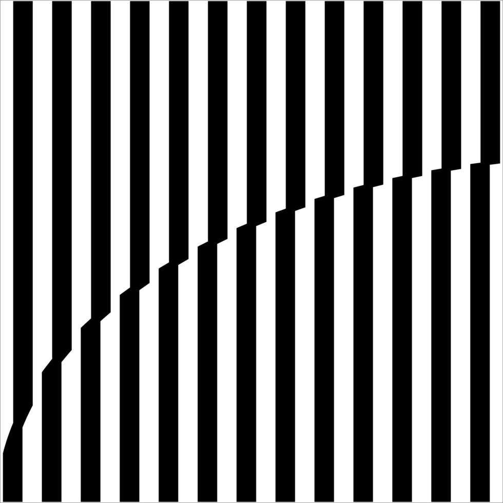 Streifen Linien Motive Muster. Dekoration mit optischer Täuschung für innen, außen, Teppiche, Textilien, Kleidungsstücke, Stoffe, Seide, Fliesen, Kunststoff, Papier, Verpackungen, Tapeten, Kissen, Sofas oder Hintergründe. Vektor