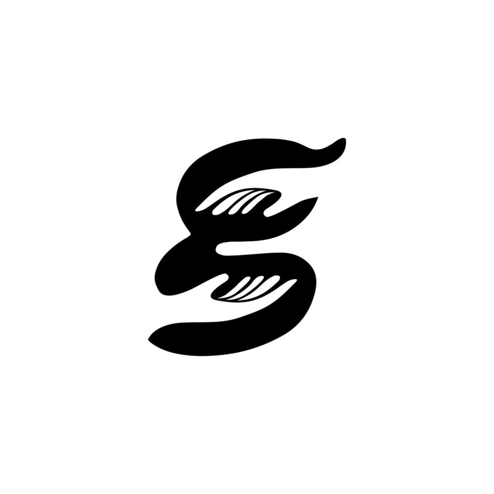 buchstabe 'g' ausdruck zum teilen ist fürsorgliches logo, poster oder grafikdesignelement. Vektor-Illustration vektor