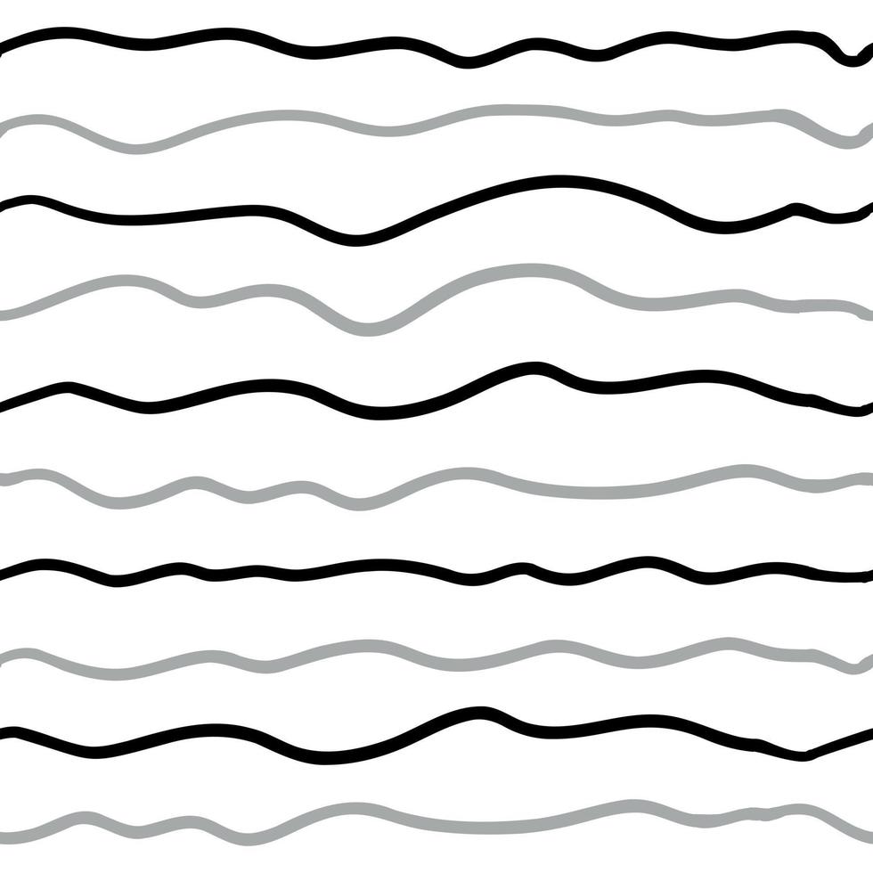 Vinka linje sömlös mönster. vektor illustration isolerat på vit bakgrund.