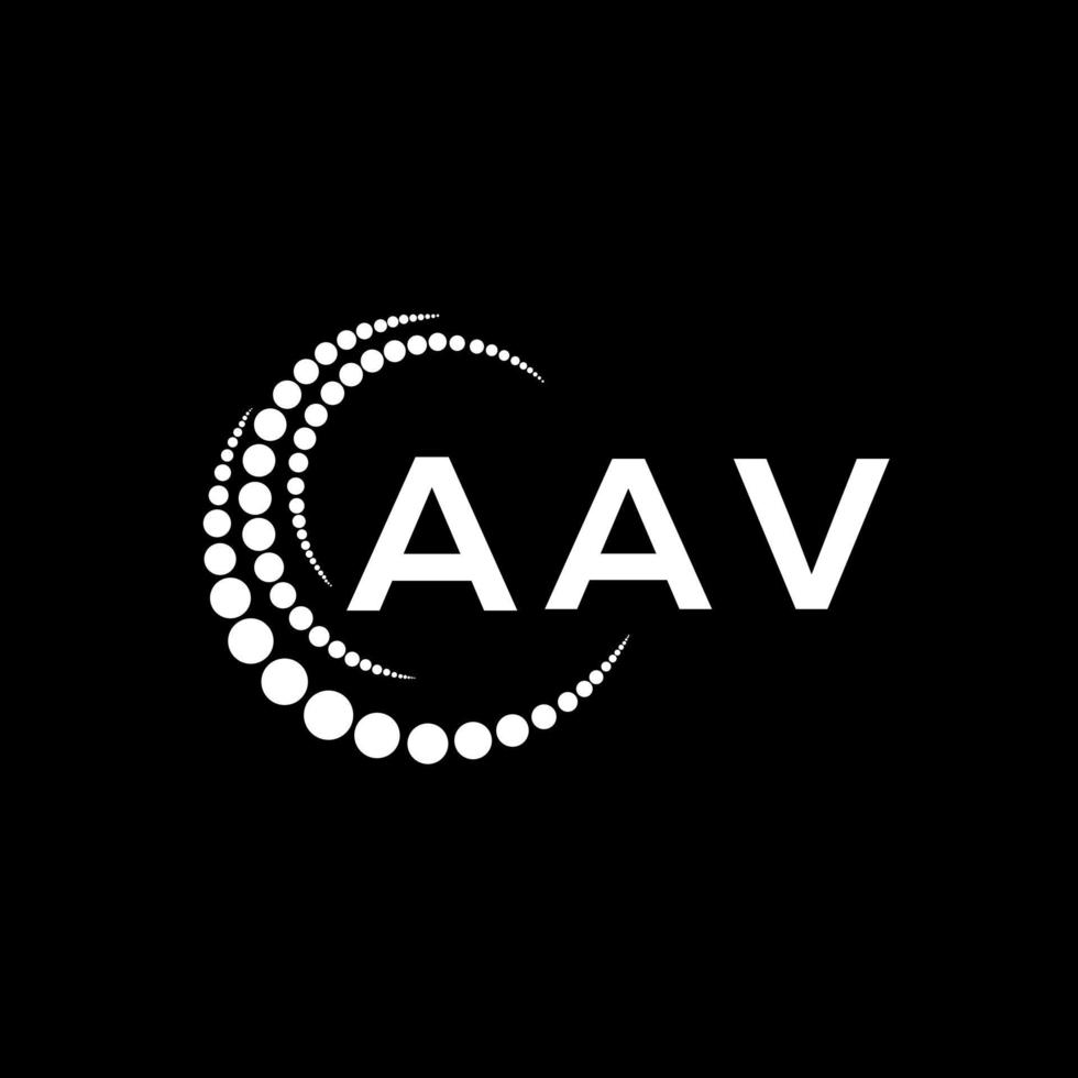 aav brief logo kreatives design. aav einzigartiges Design. vektor