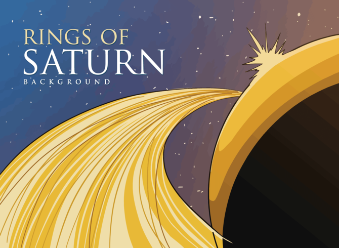 Ringar av Saturnus vektor
