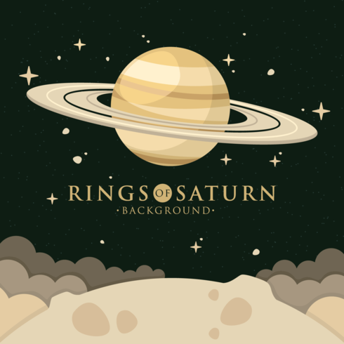 Ringe von Saturn Hintergrund vektor