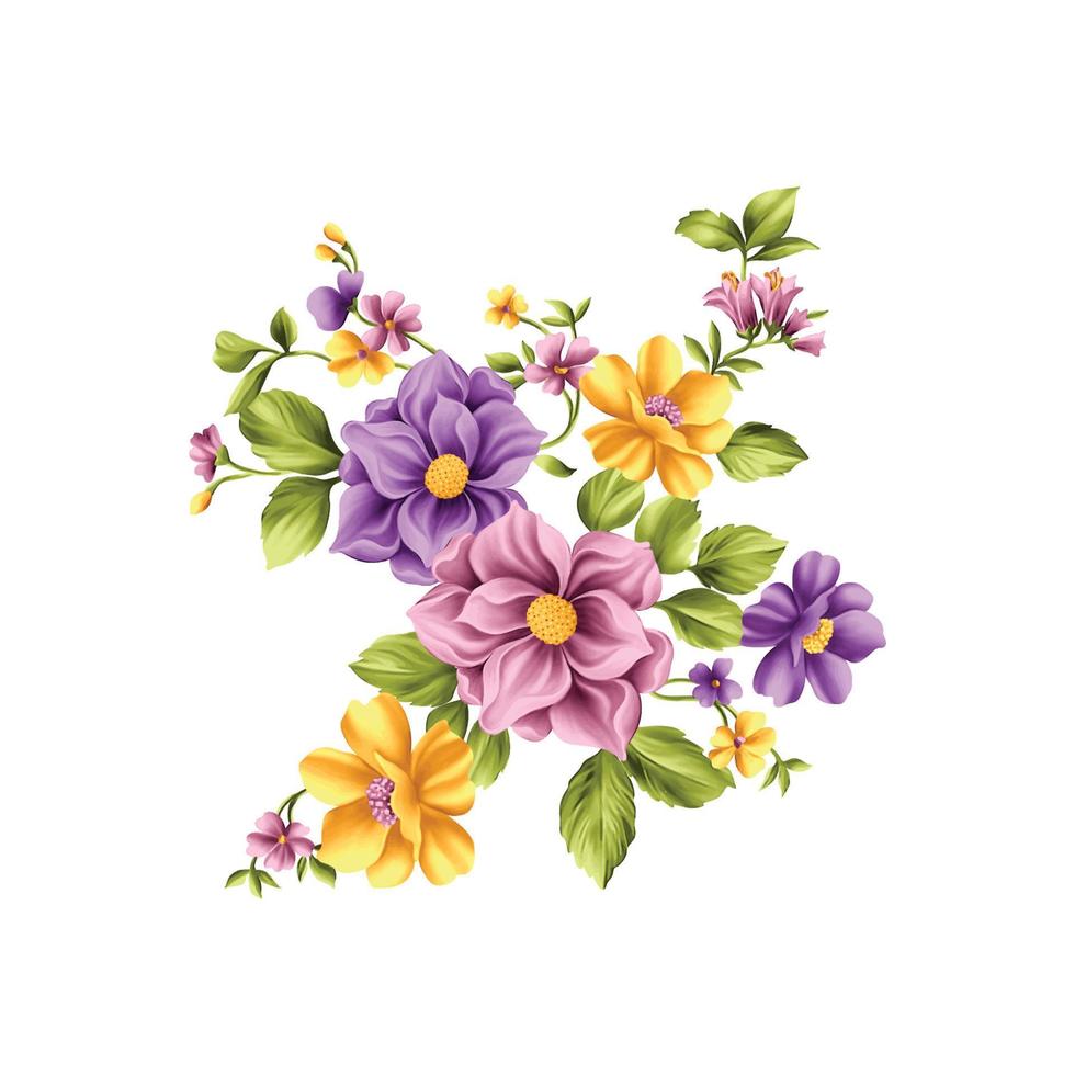 blomma vattenfärg illustration, botanisk blommig bakgrund, dekorativ blomma mönster, digital målad blomma, blomma mönster för textil- design, blomma buketter, blommiga bröllop inbjudan mall. vektor