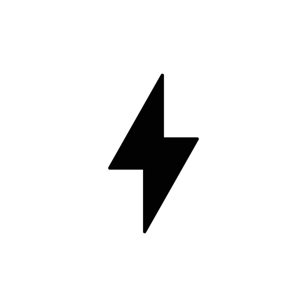 Blitz einfache flache Symbolvektorillustration vektor