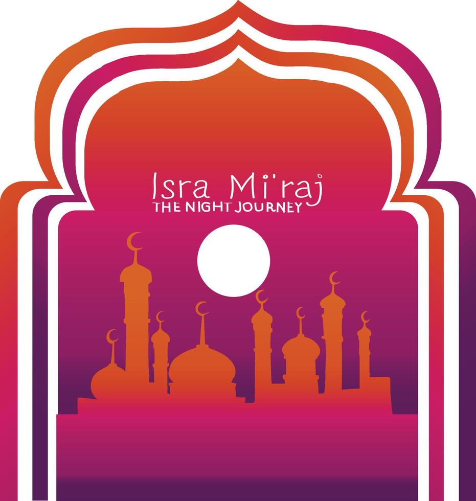 isra vektor. isra Miraj vektor