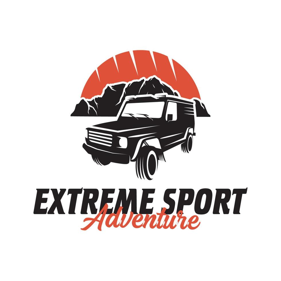 Offroad-Extremsport-Logo-Template-Design vektor