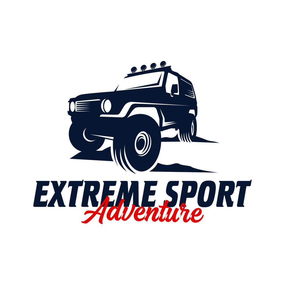 Offroad-Extremsport-Logo-Template-Design vektor