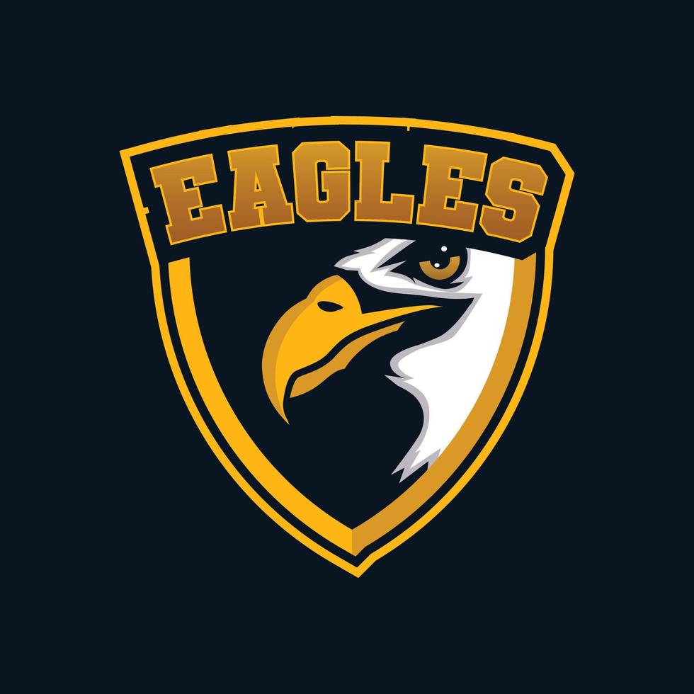 Eagles esports Gaming-Logo-Vorlage vektor