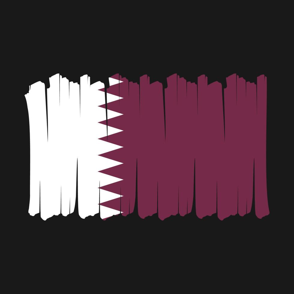 qatar flaggborste vektor