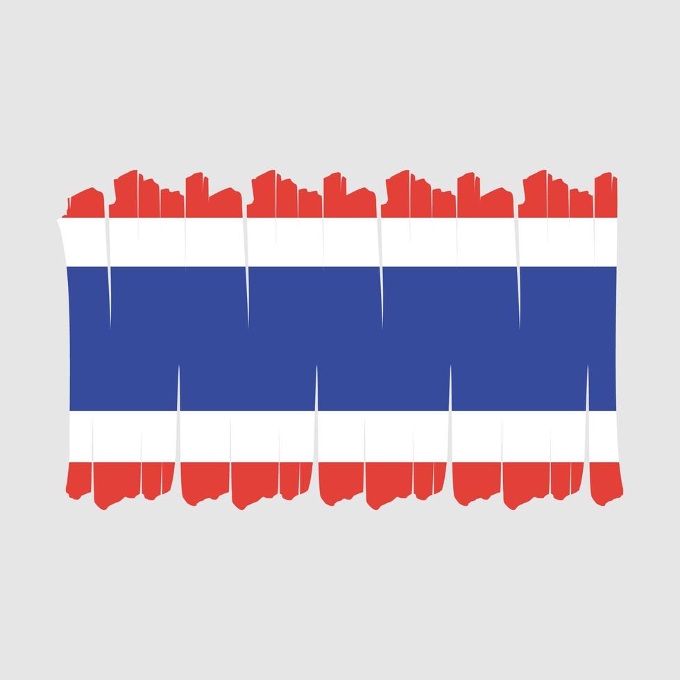 thailand flagge bürste vektor