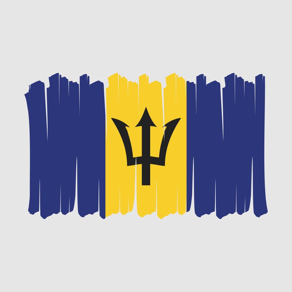 barbados flagge bürste vektor