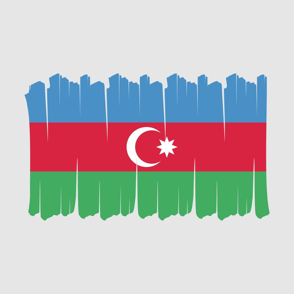 azerbajdzjans flagga borste vektor