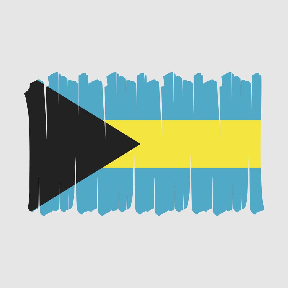 Bahamas flaggborste vektor