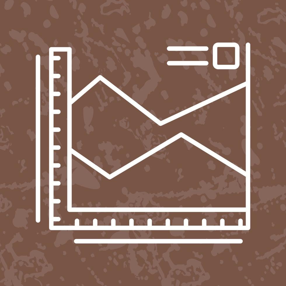 Spline-Diagramm-Vektorsymbol vektor