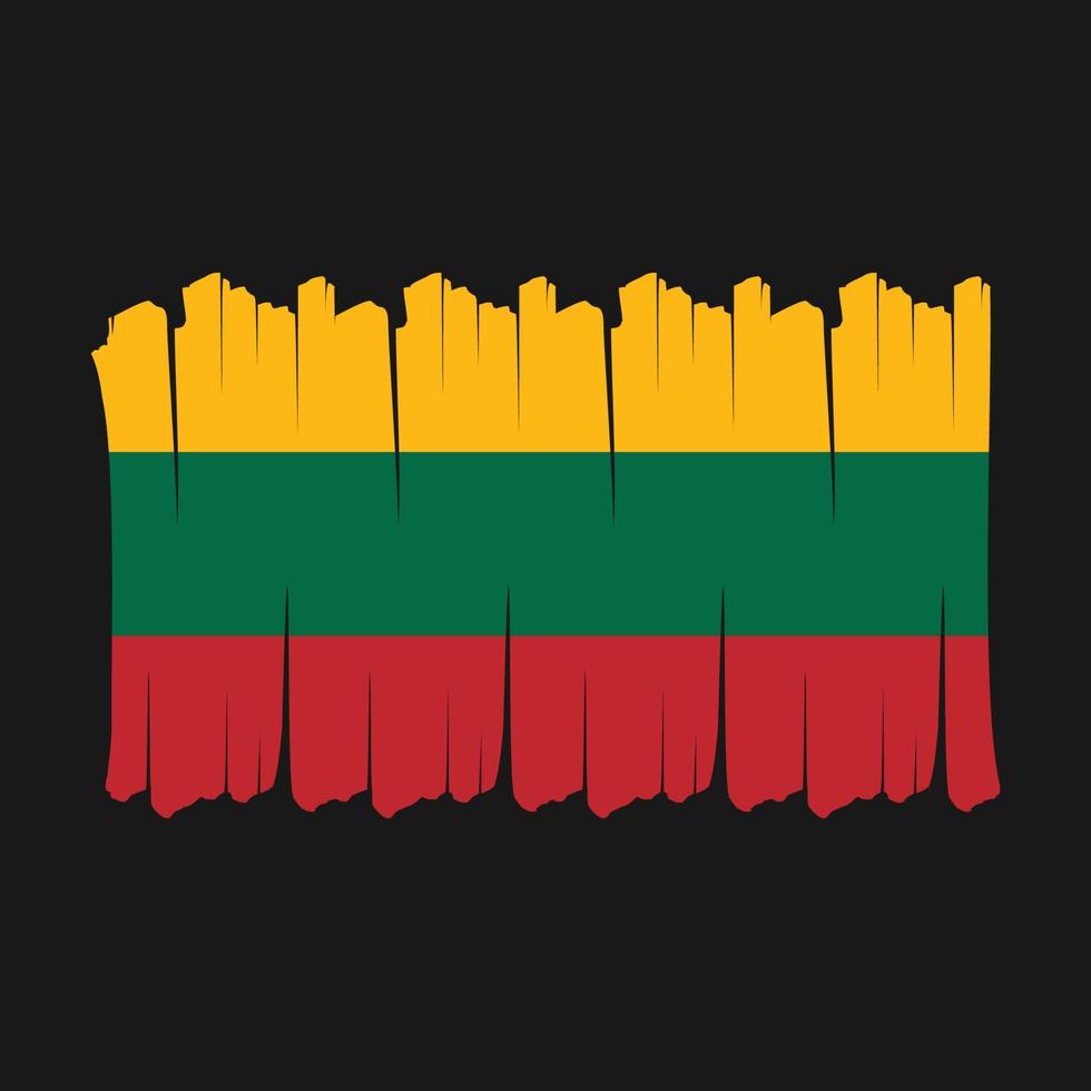 Litauen Flagge Pinsel vektor