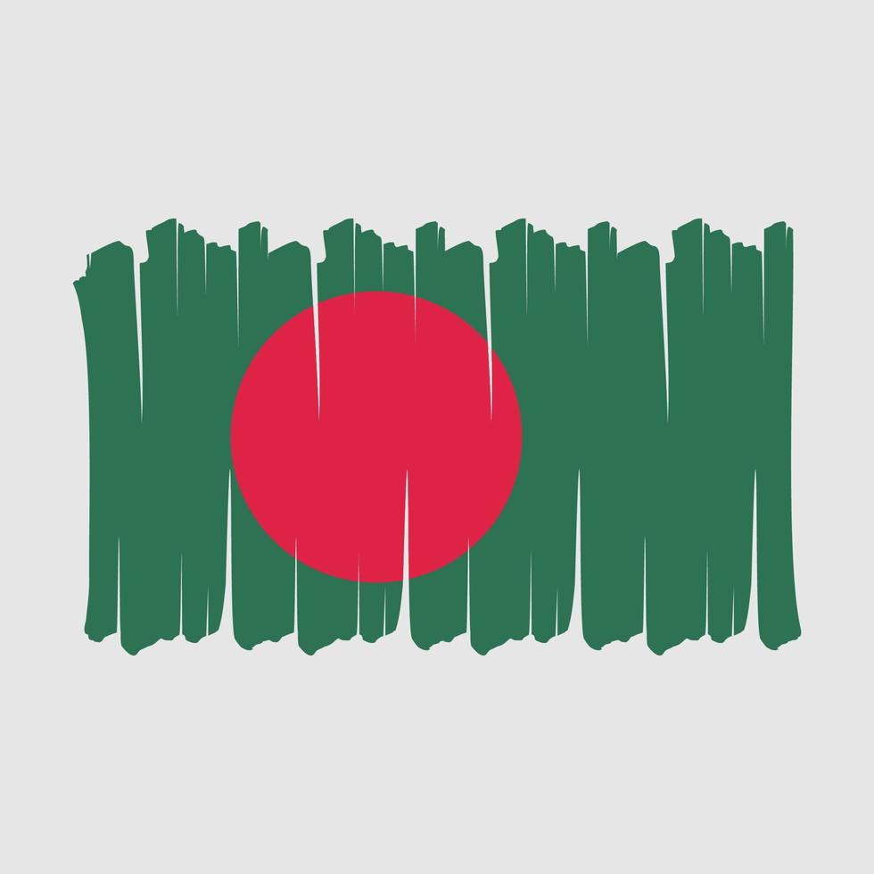 bangladesh flaggborste vektor