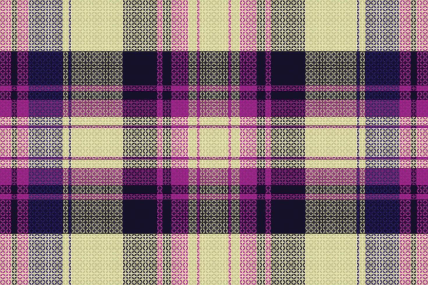 Tartan-Plaidmuster mit dunkler Farbe. vektor