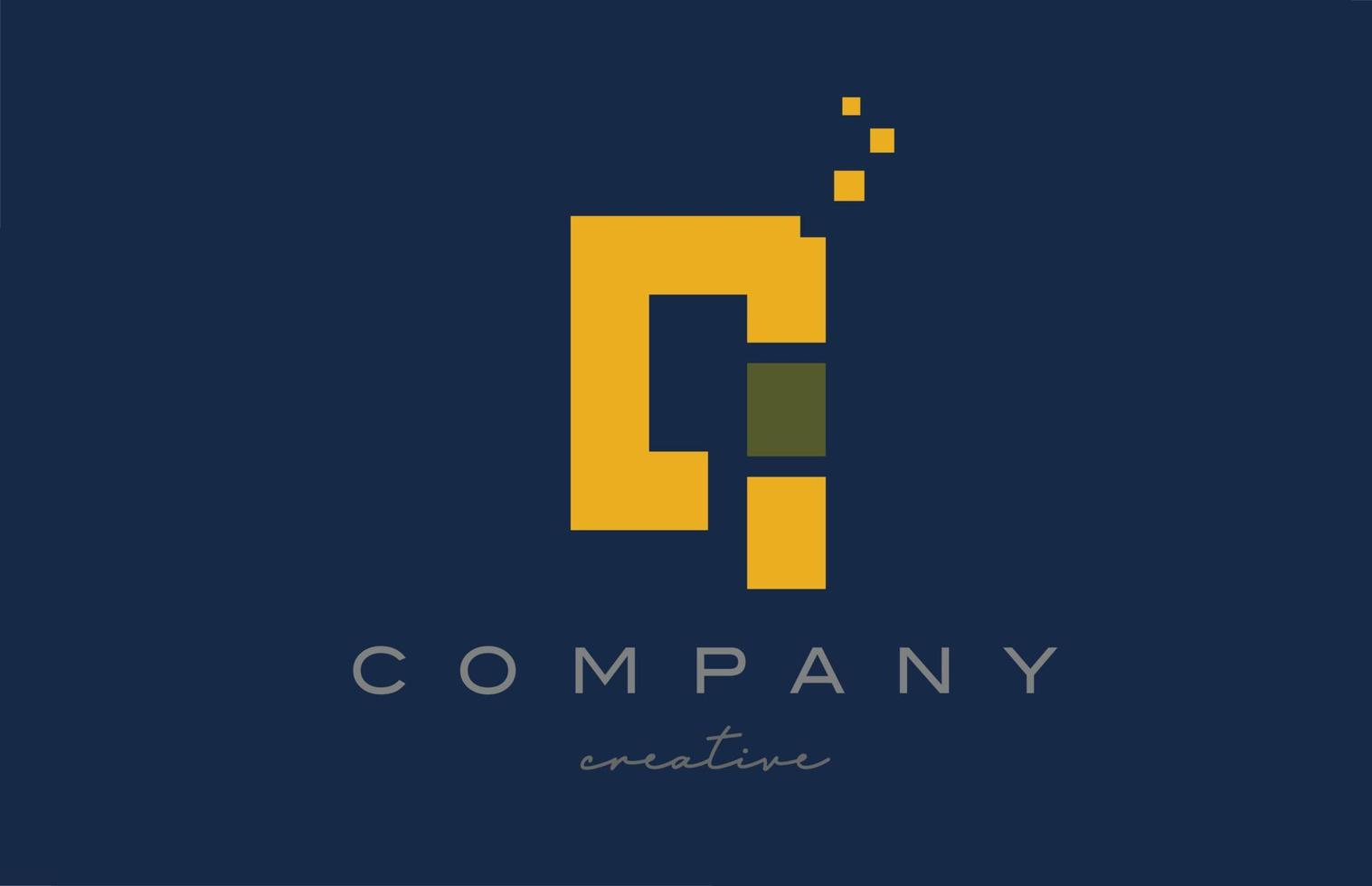 gelbe punkte q alphabet buchstabe logo icon design. Vorlagendesign für Unternehmen oder Unternehmen vektor