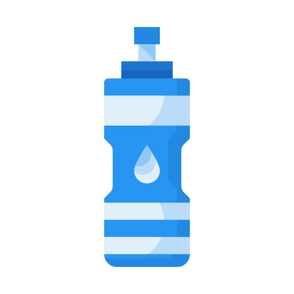 vatten flaska ikon i platt stil vektor
