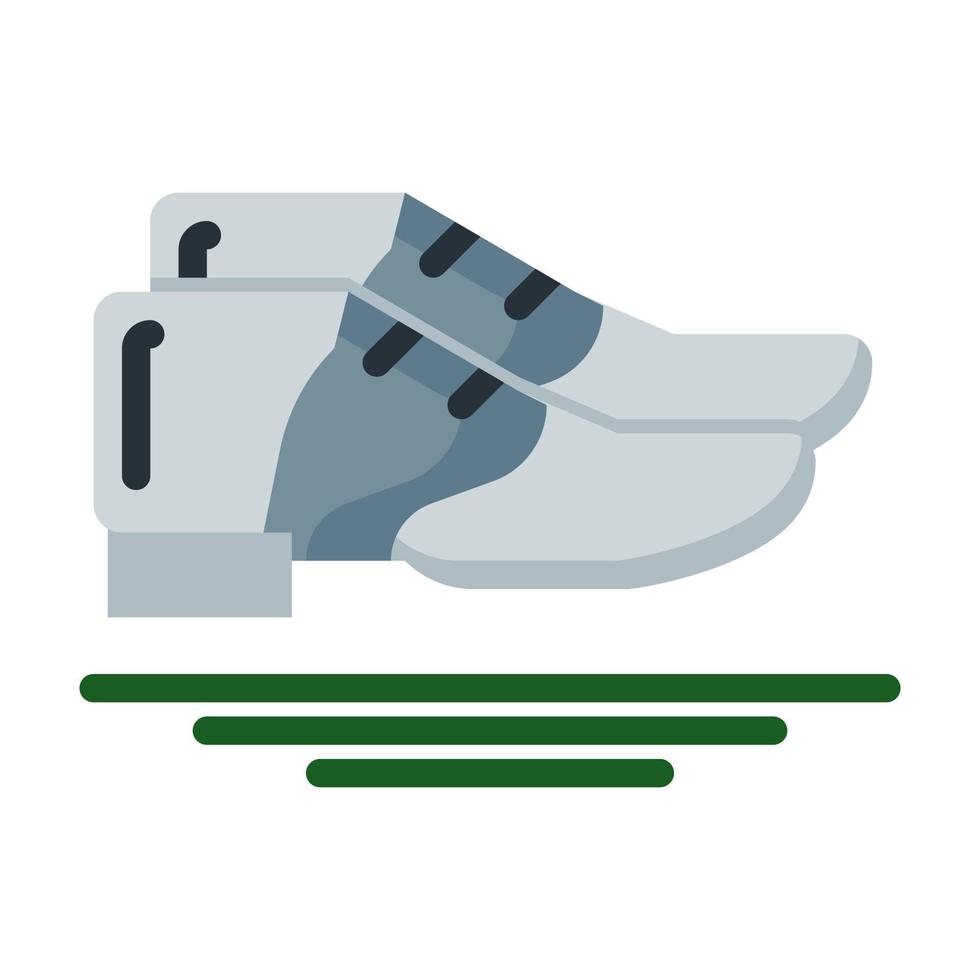 Golfschuh-Symbol im flachen Stil Vektor