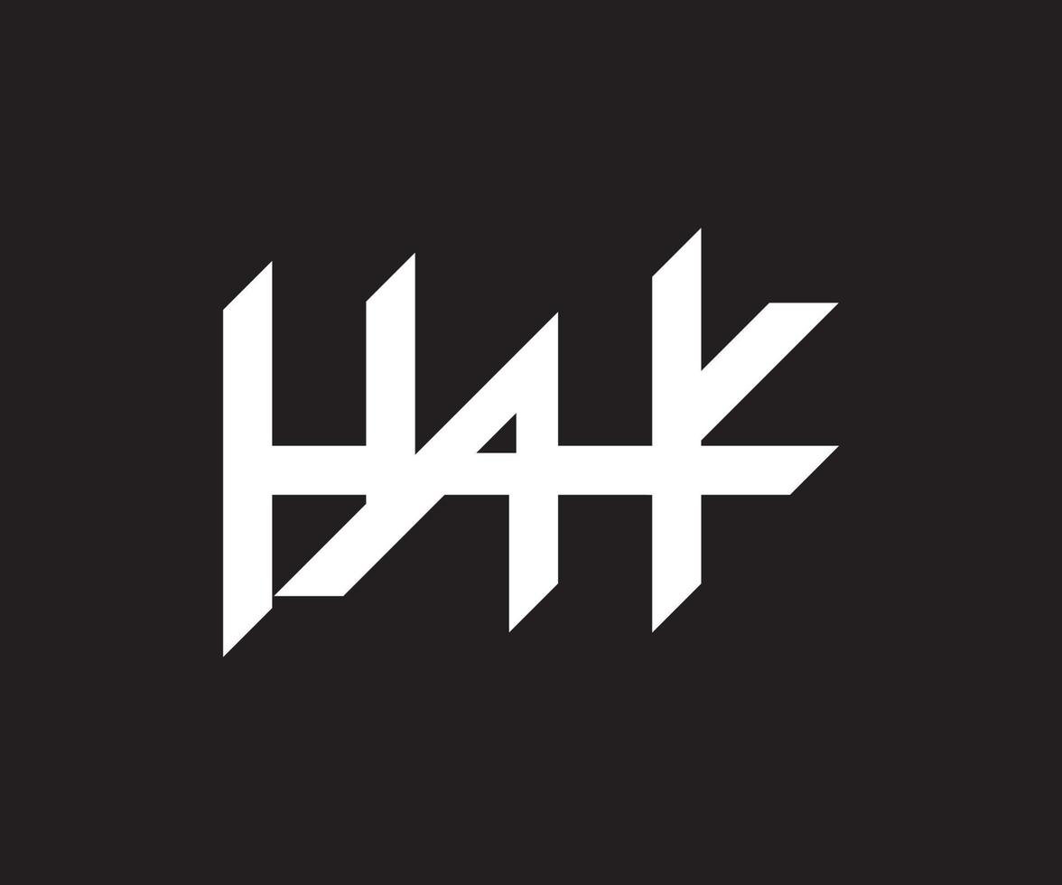 Logo Hyahk-Brief für Firmenvektor-Designvorlage. Buchstabe Hyahk-Logo. Hyahk-Logo. Brief Hyahk Logo Symbol Designvorlagenelemente vektor