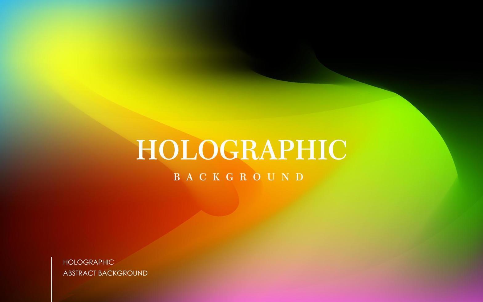 abstrakt färgrik grön, gul, orange svart holografiska maska vågig textur bakgrund. eps10 vektor