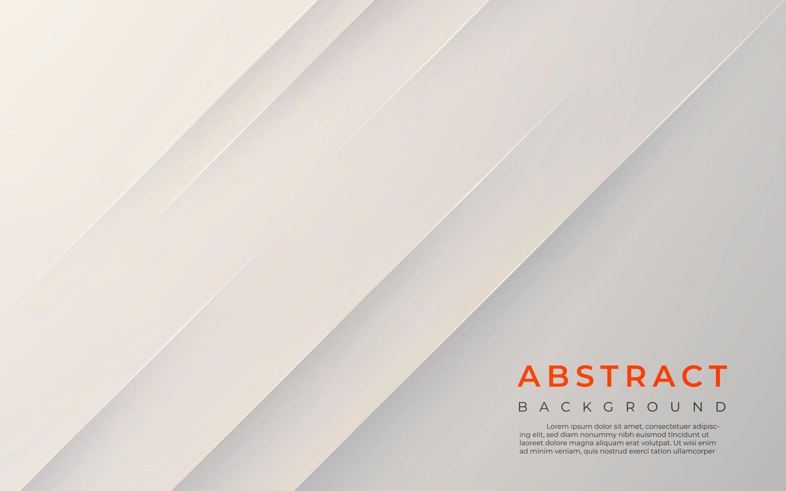 abstrakter moderner weißer grauer diagonaler Streifen mit Schatten- und hellem background.eps10 Vektor