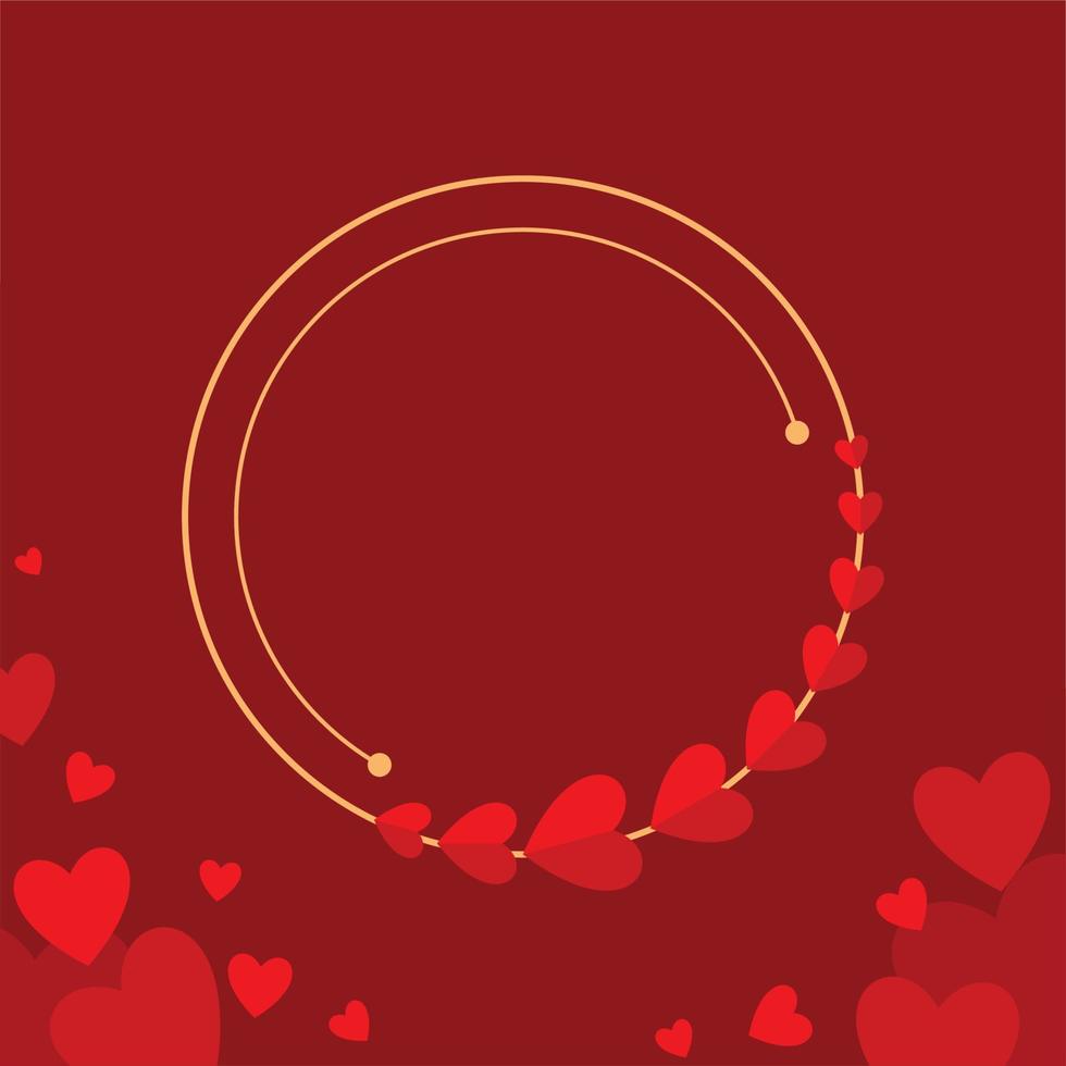 Valentinstag-Grußkartenhintergrund, Hochzeitseinladung vektor
