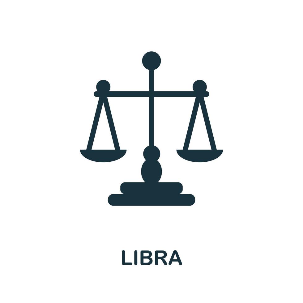 libra ikon. enkel element från smycke samling. kreativ libra ikon för webb design, mallar, infographics och Mer vektor