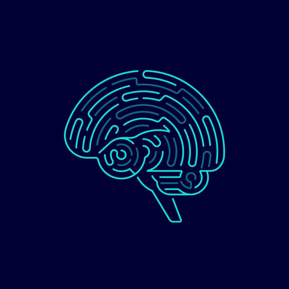 Gehirnlabyrinth-Konzepte vektor