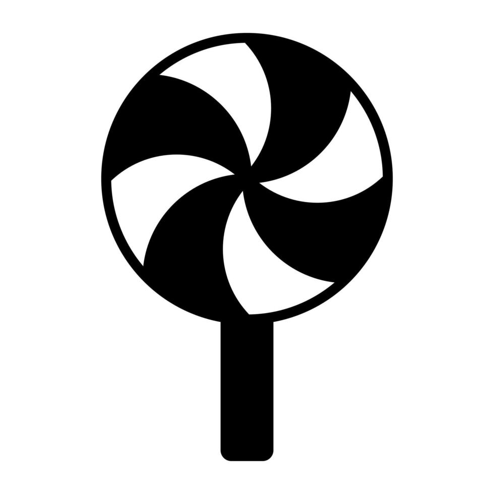 klubba glyf ikon isolerat på vit bakgrund vektor