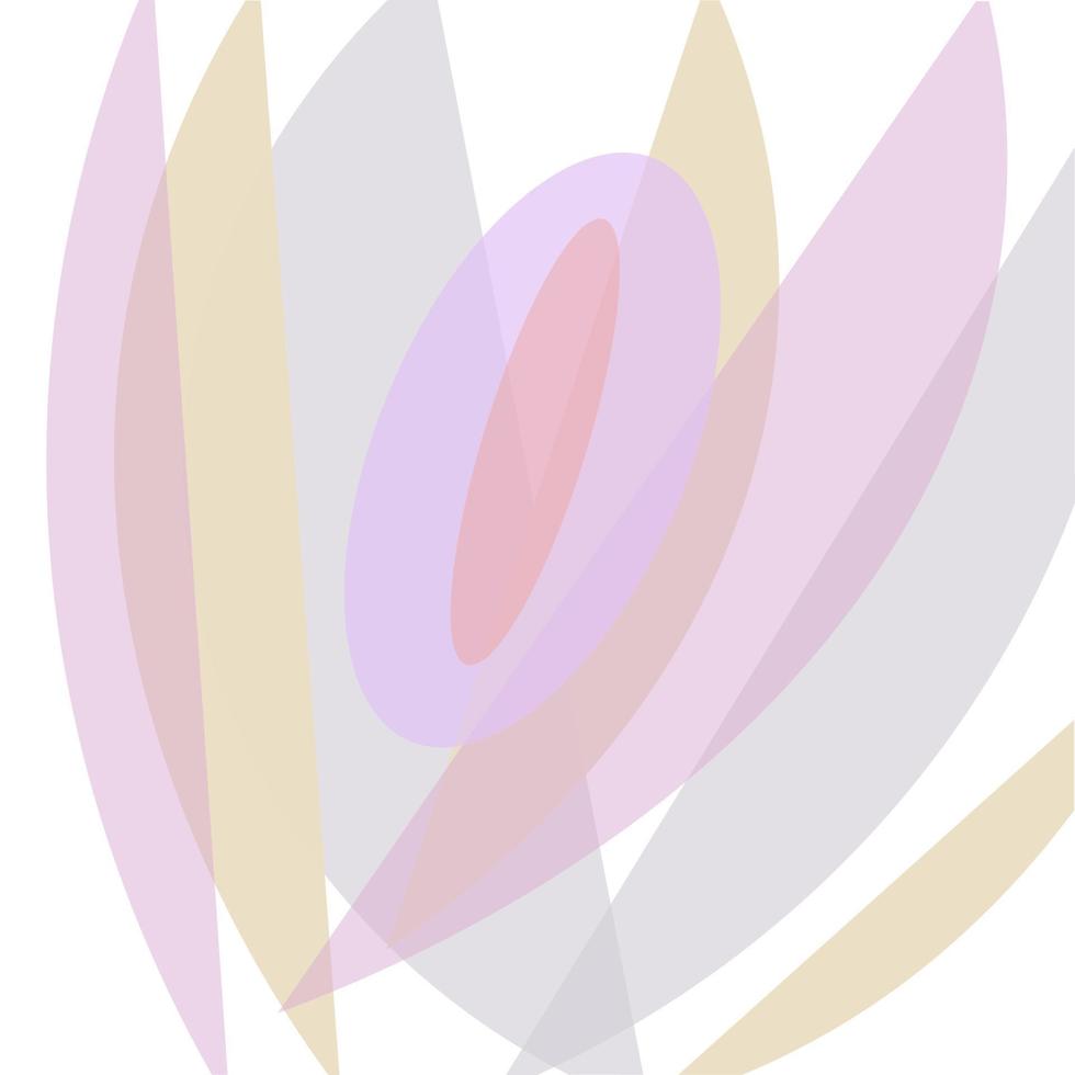 Blütenblätter. süße stilisierte Herz-Vulva in Form von Blütenblättern vektor