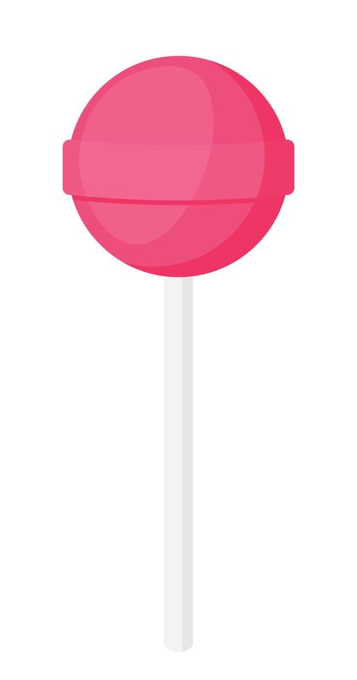 Rosa Lollipop Candy Stick Doodle Symbol Clipart Vektor Illustration