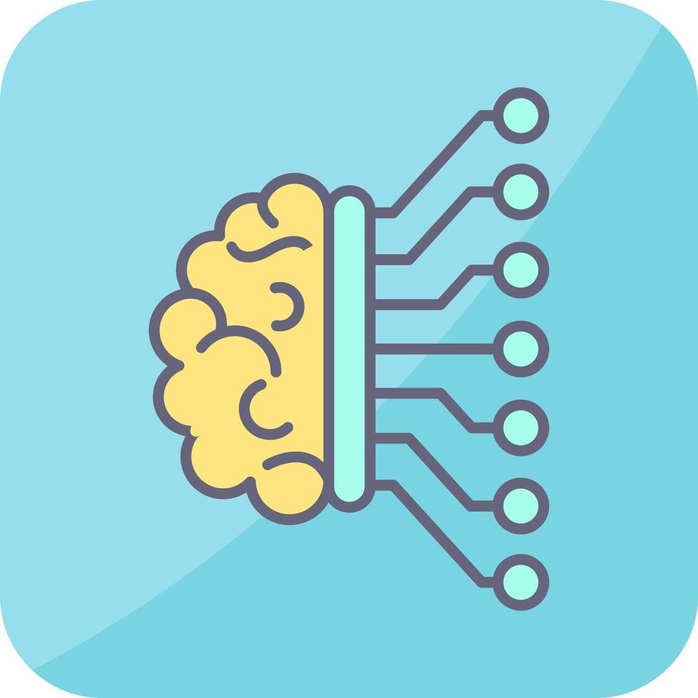 Vektorsymbol für maschinelles Lernen vektor