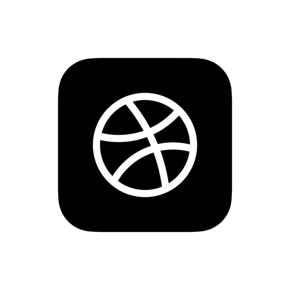 dribbble logotyp, dribbble ikon fri vektor