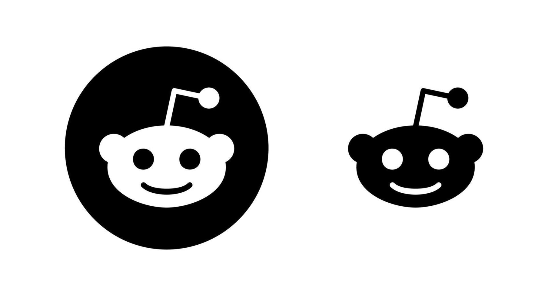 reddit logotyp, reddit symbol, reddit ikon fri vektor