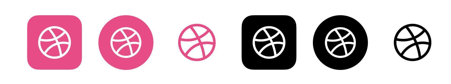 dribbeln Logo, dribbeln Symbol freier Vektor