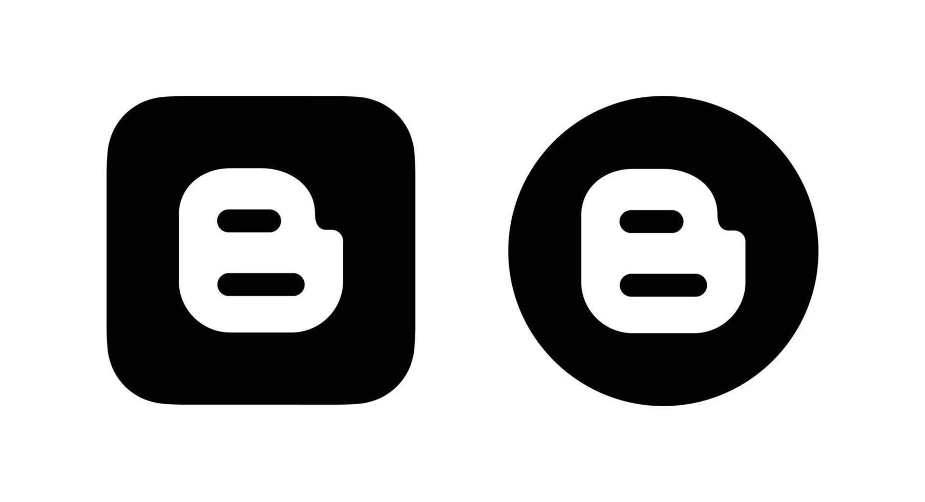 bloggare logotyp, bloggare ikon fri vektor