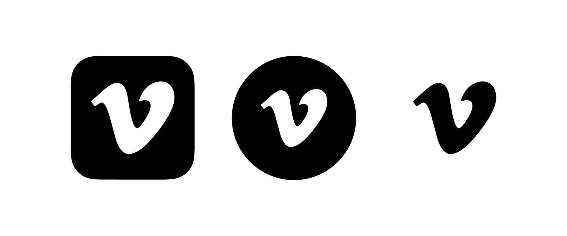 vimeo logotyp, vimeo symbol, vimeo ikon fri vektor