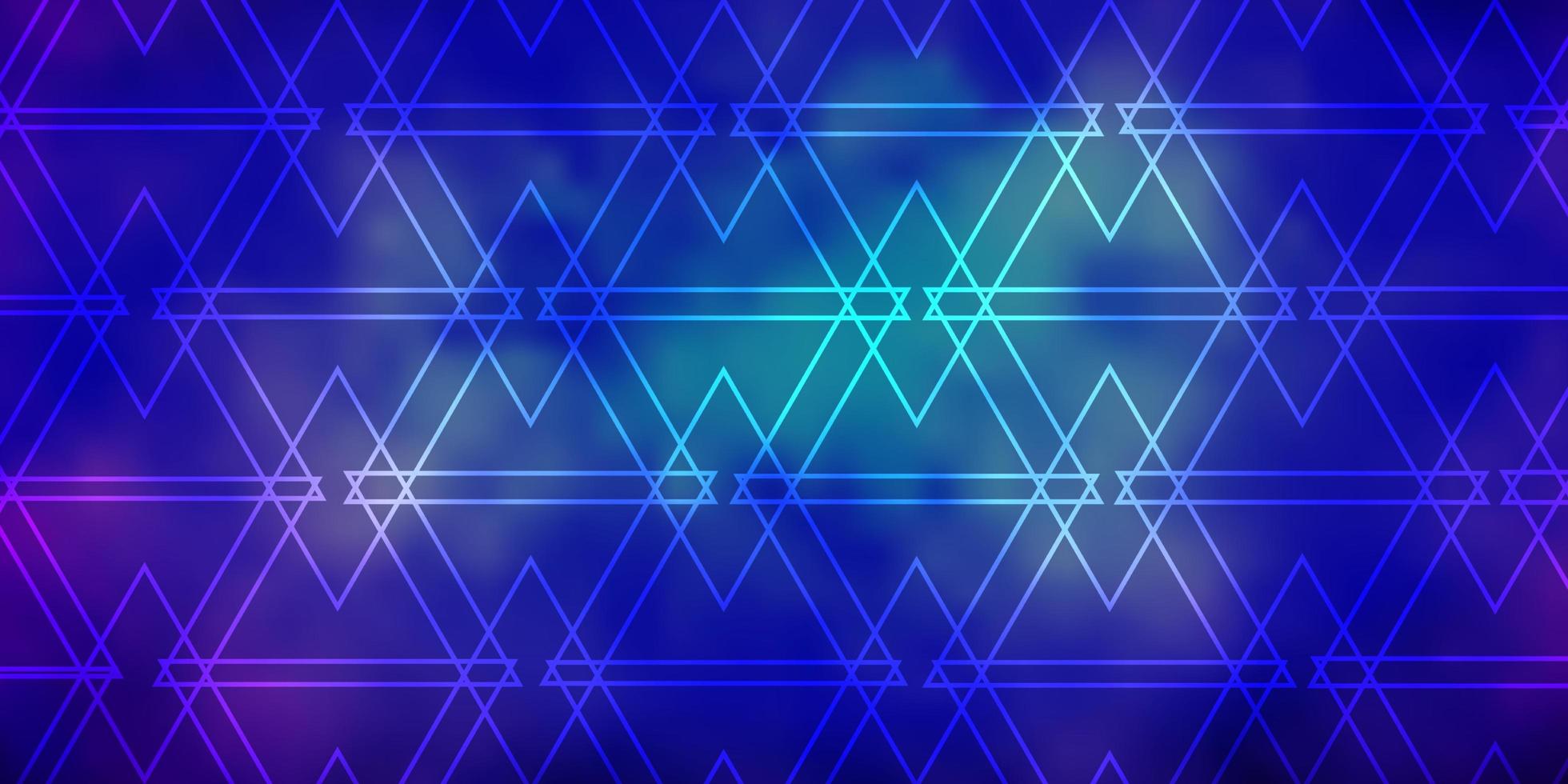 mörkrosa, blå vektorbakgrund med polygonal stil. vektor