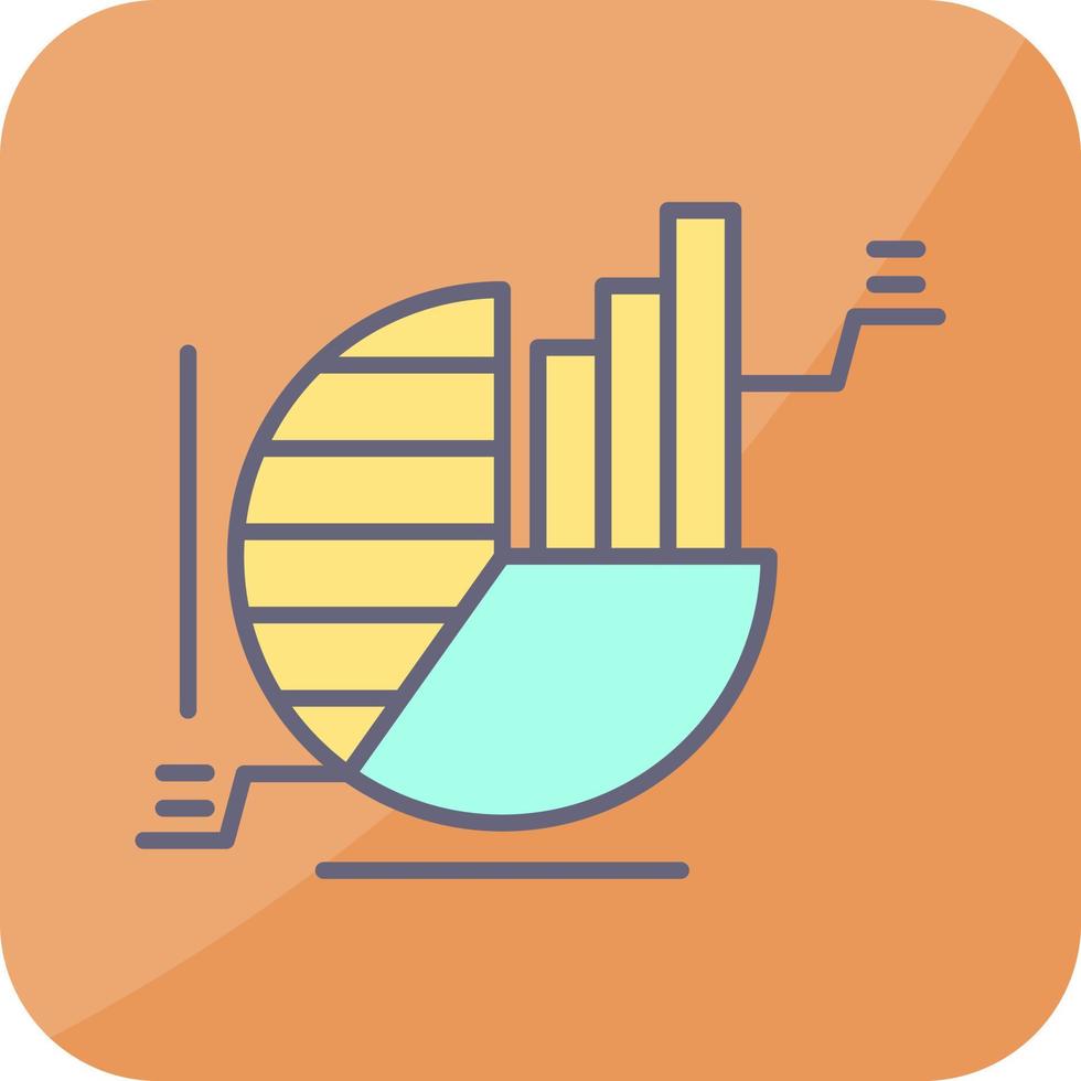 cirkeldiagram vektor ikon