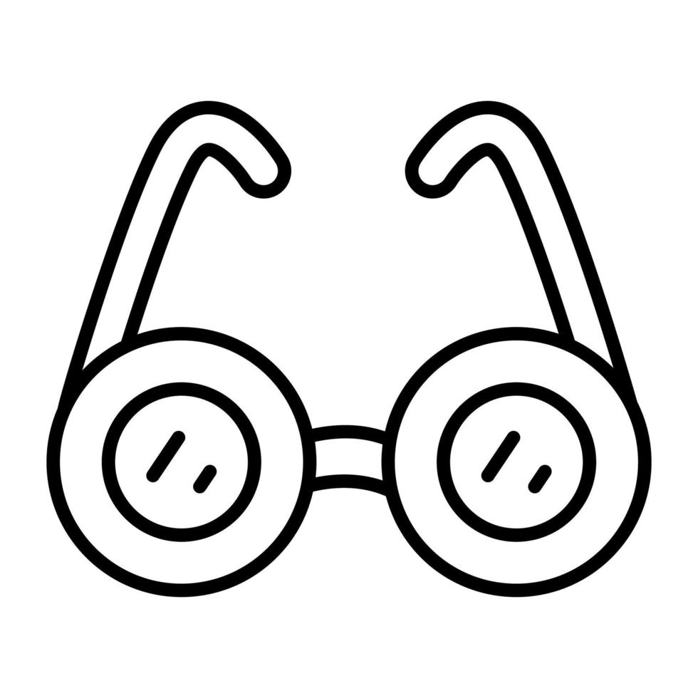 Vektorsymbol für verschreibungspflichtige Brillen im trendigen Stil vektor