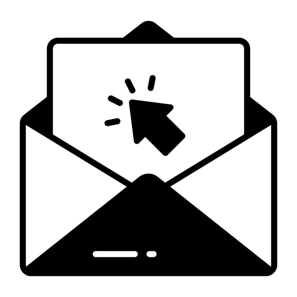 E-Mail-Vektorsymbol isoliert auf weißem Hintergrund vektor